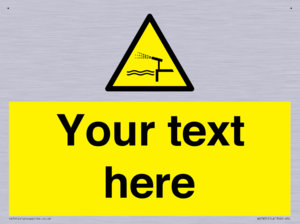 Custom warning water cannon